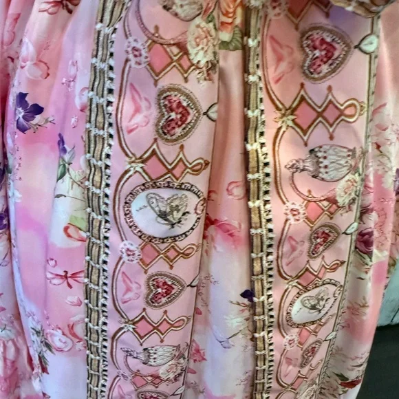 Floral Pink Women's Skirt - Picture 8 of 9